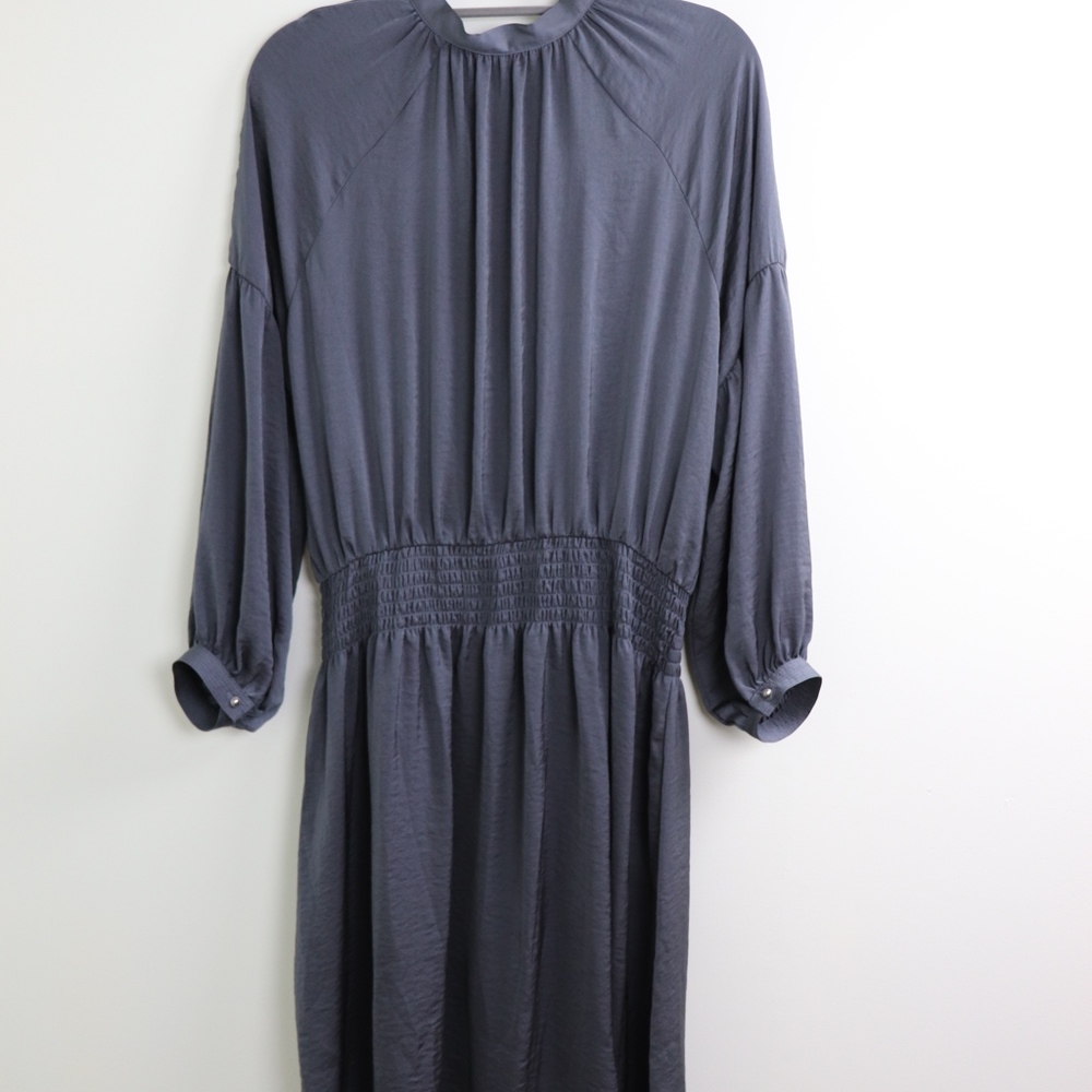 Lucky Brand Midi Length Silk Style Day Dress - Picture 6 of 6